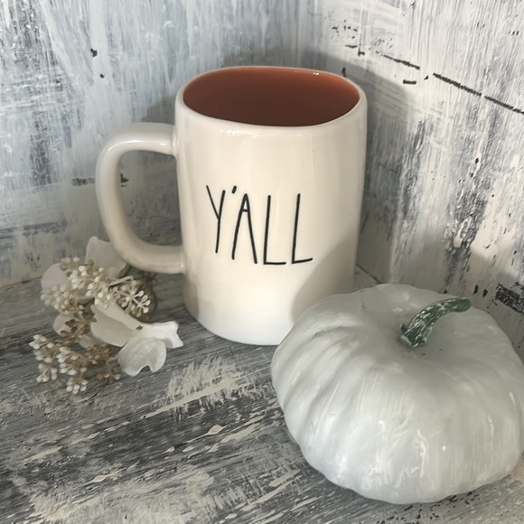 Rae Dunn FALL Y’ALL double sided burnt orange interior mug - Picture 3 of 5